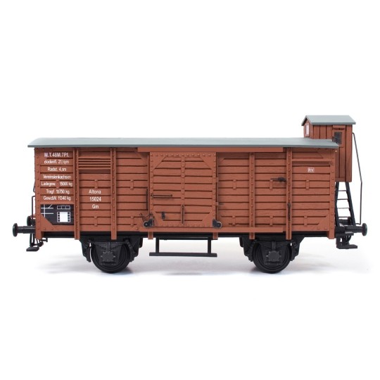 56002-Covered merchandise wagon with 1/32 OcCre metal wood construction kit