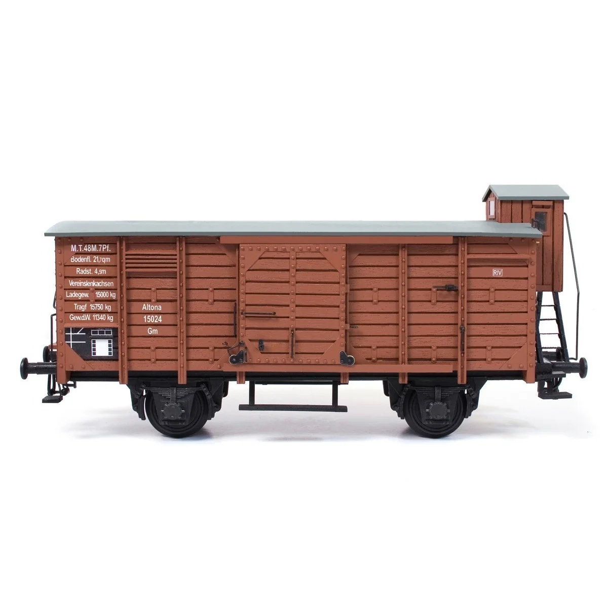 OcCre 56002 Wagon de marchandise couvert avec guérite 1/32 kit construction bois métal OcCre 56002 - 5 OcCre 56002 Wagon de marchandise couvert avec guérite 1/32 kit construction bois métal OcCre 56002 - 5