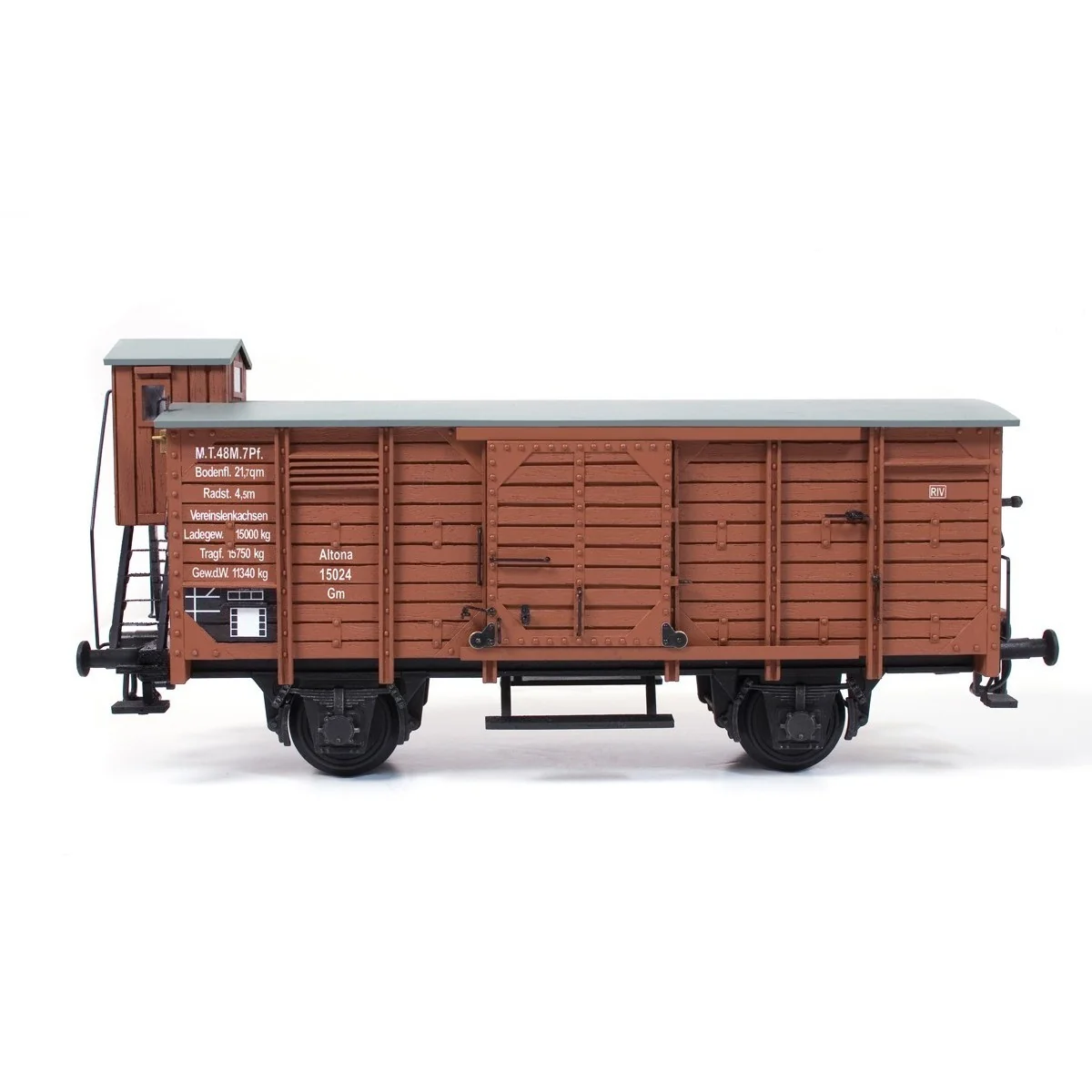 OcCre 56002 Wagon de marchandise couvert avec guérite 1/32 kit construction bois métal OcCre 56002 - 6 OcCre 56002 Wagon de marchandise couvert avec guérite 1/32 kit construction bois métal OcCre 56002 - 6