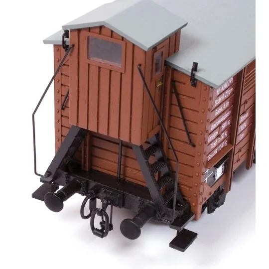 OcCre 56002 Wagon de marchandise couvert avec guérite 1/32 kit construction bois métal OcCre 56002 - 7 56002-OcCre 56002 Wagon de marchandise couvert avec guérite 1/32 kit construction bois métal