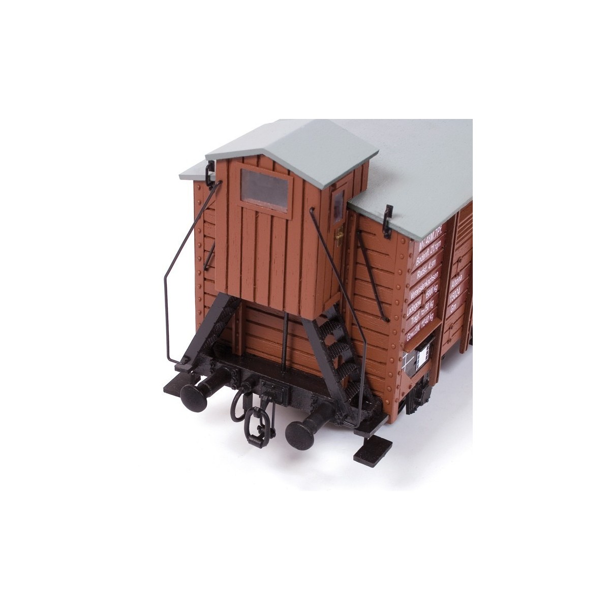Covered merchandise wagon with 1/32 OcCre metal wood construction k...