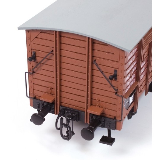 56002-OcCre 56002 Wagon de marchandise couvert avec guérite 1/32 kit construction bois métal