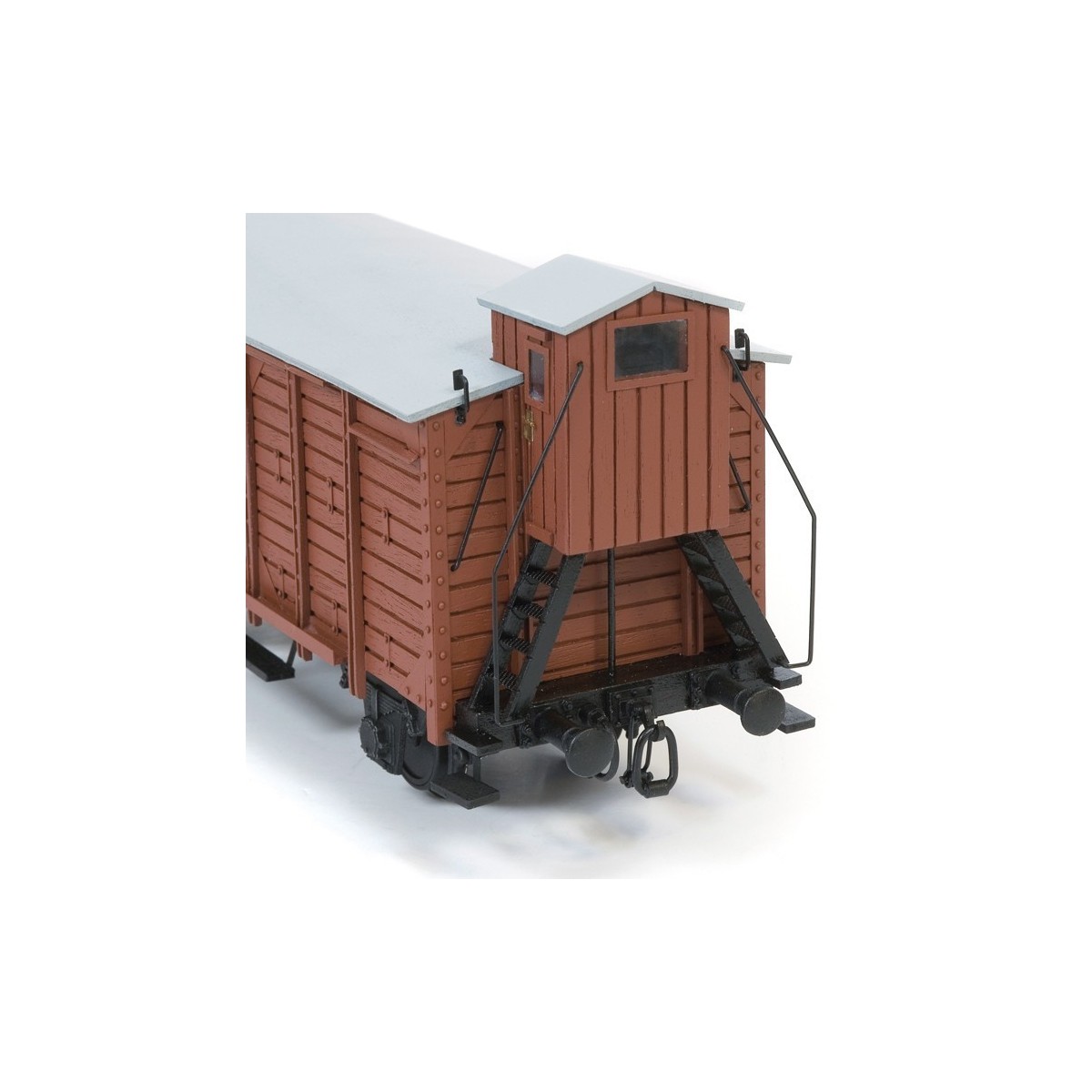 Covered merchandise wagon with 1/32 OcCre metal wood construction k...