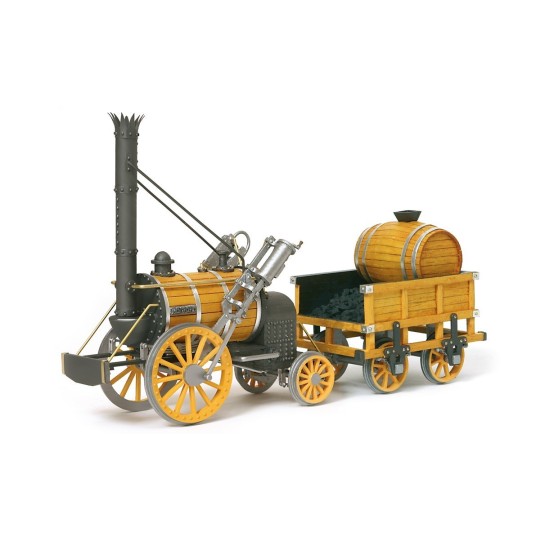 54000-Rocket Steam Locomotive 1/24 OcCre Metal Wood Construction Kit