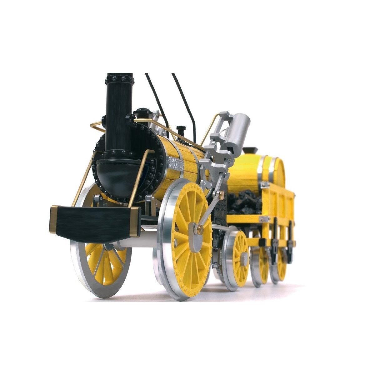 Rocket Steam Locomotive 1/24 OcCre Metal Wood Construction Kit - 54000