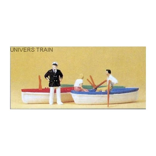 PREISER_10072-Preiser 10072 figures, boat rental - PREISER_10072
