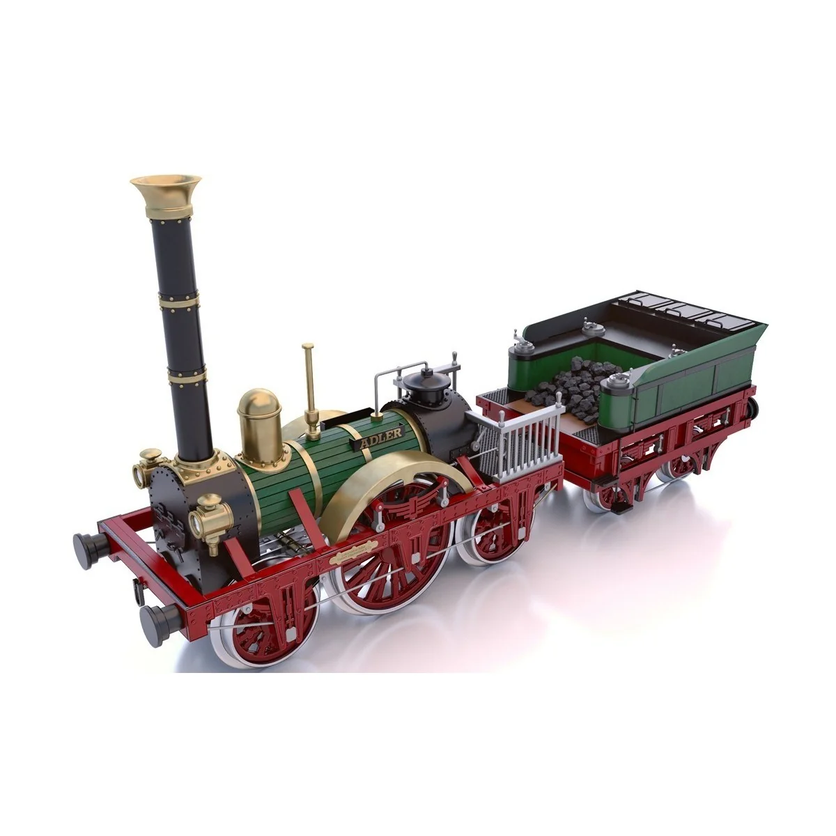 Steam locomotive Adler 1/24 ocCre metal wood construction kit - 54001