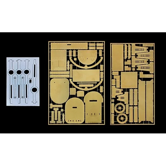 54001-Steam locomotive Adler 1/24 ocCre metal wood construction kit