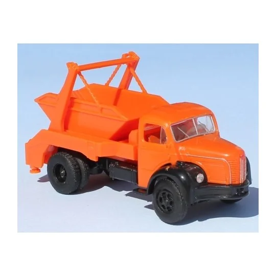 Sai 2661 Berliet GLR 8 rigid truck (1949 - 1963), with refuse tippe... Sai_2661-Sai 2661 Berliet GLR 8 rigid truck (1949 - 1963), with refuse tipper, orange