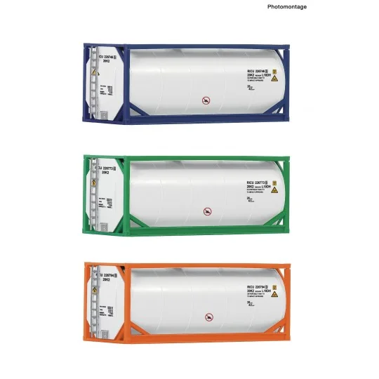 Roco_05216-copy of Lima HL8002 Set de 5 conteneurs, 2x 40ft et 3x 20ft