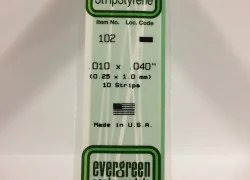 Wand 0.25x1.0x350mm Ref: 102 - Evergreen - S1370102