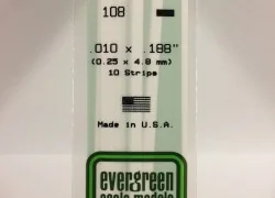 Wand 0.25x4.8x350mm Ref: 108 - Evergreen - S1370108