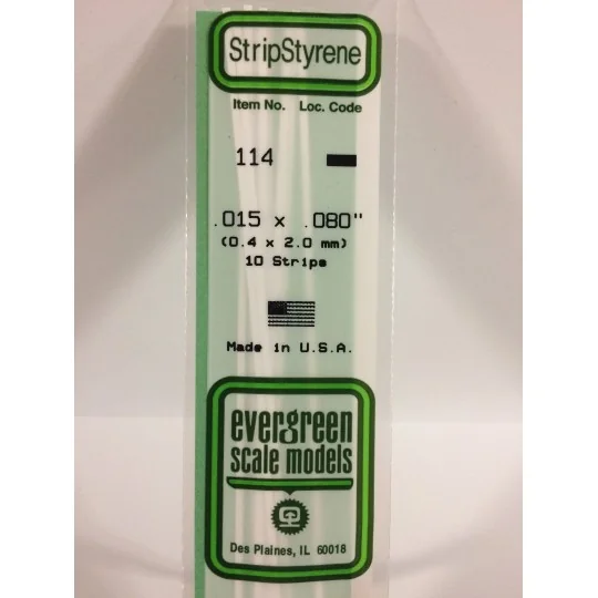 S1370114-Baguette 0.38x2.0x350mm Ref : 114 - Evergreen