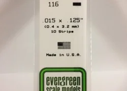 Wand 0.38x3.2x350mm Ref: 116 - Evergreen - S1370116