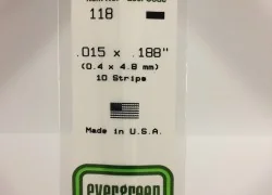 Wand 0.38x4.8x350mm Ref: 118 - Evergreen - S1370118