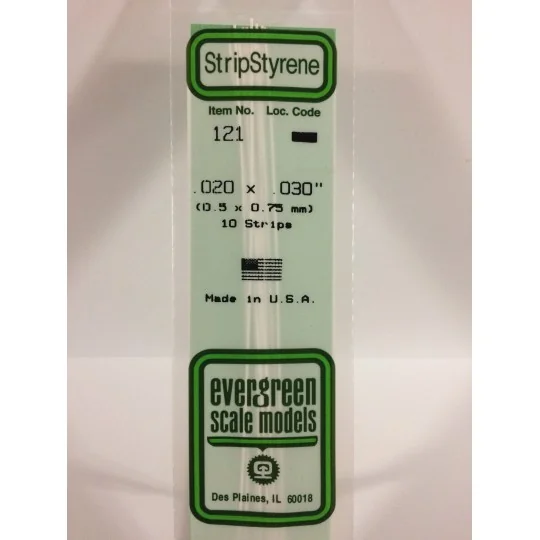 S1370121-Baguette 0.50x0.75x350mm Ref : 121 - Evergreen - S1370121