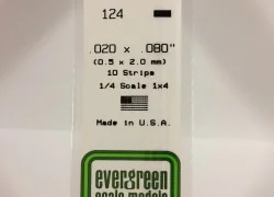 Wand 0.50x2.0x350mm Ref: 124 - Evergreen - S1370124