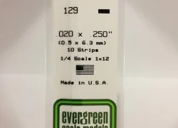 Wand 0.50x6.3x350mm Ref: 129 - Evergreen - S1370129