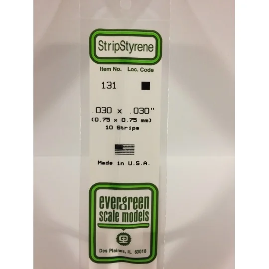 Baguette 0.75x0.75x350mm Ref : 131 - Evergreen Evergreen S1370131 - 1 S1370131-Baguette 0.75x0.75x350mm Ref : 131 - Evergreen - S1370131