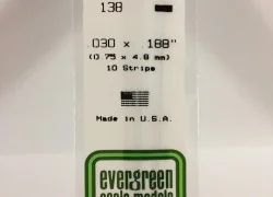 Wand 0.75x4.8x350mm Ref: 138 - Evergreen - S1370138