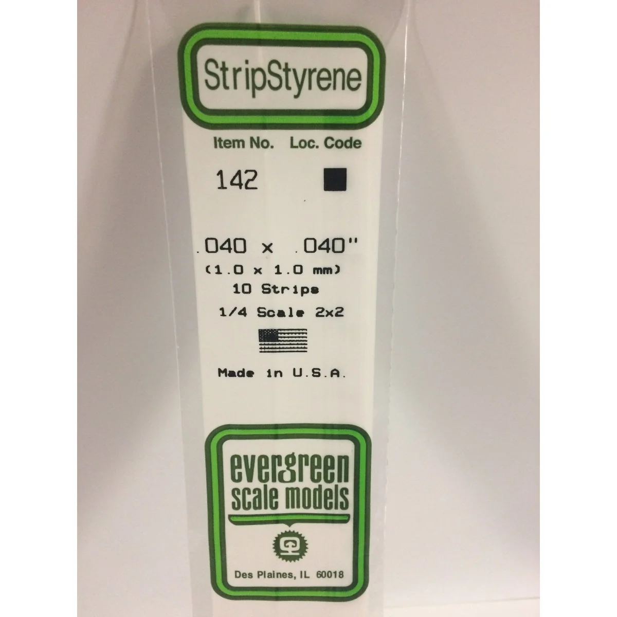 Wand 1.0x1.0x350mm Ref: 142 - Evergreen Wand 1.0x1.0x350mm Ref: 142 - Evergreen