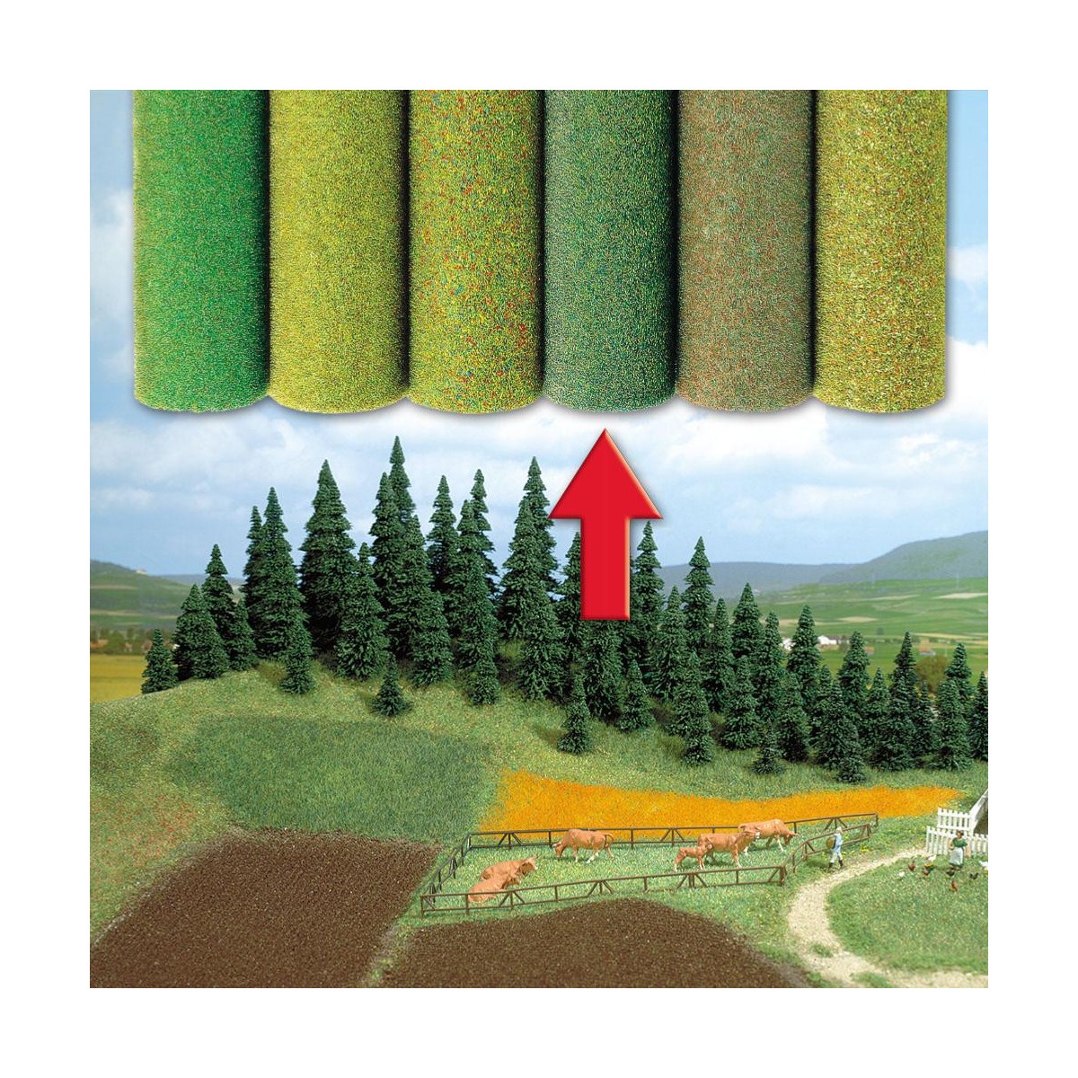 Busch 7223 shaded fiber rug 100x80 - Busch - Busch_7223 Busch 7223 shaded fiber rug 100x80 - Busch - Busch_7223