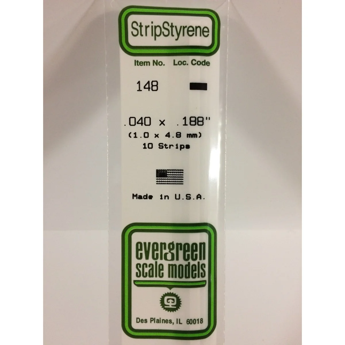Wand 1.0x4.8x350mm Ref: 148 - Evergreen Wand 1.0x4.8x350mm Ref: 148 - Evergreen