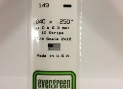 Wand 1.0x6.3x350mm Ref: 149 - Evergreen - S1370149