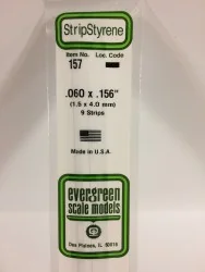 Baguette 1.5x4.0x350mm Ref : 157 - Evergreen Evergreen S1370157 - 1