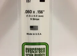 Wand 1.5x4.0x350mm Ref: 157 - Evergreen - S1370157