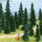 Busch_6405-Busch 6405 Pack of 10 fir trees, 60 to 120 mm tall