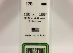 Wand 2.5x4.8x350mm Ref: 178 - Evergreen - S1370178