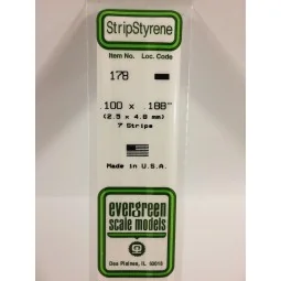 Baguette 2.5x4.8x350mm Ref : 178 - Evergreen Evergreen S1370178 - 1