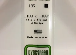 Wand 4.8x4.8x350mm Ref: 196 - Evergreen - S1370196