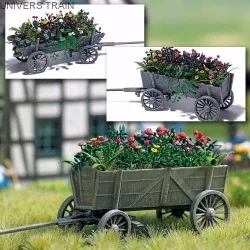 Busch 1228 Handcart with Flowers