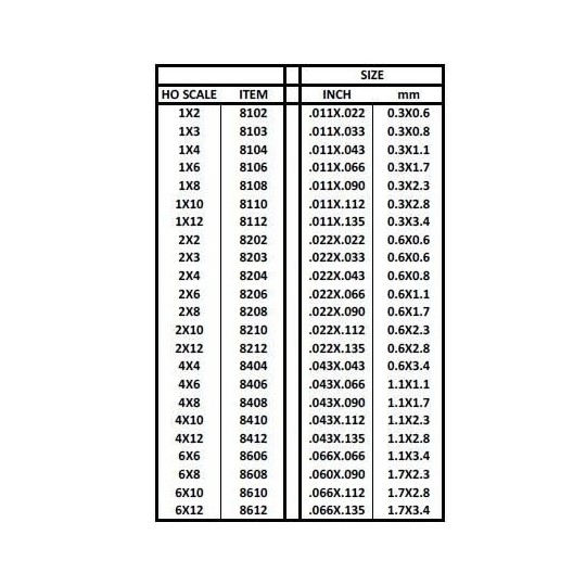 S1378112-Baguette HO 0.3x3.4x350mm Ref : 8112 - Evergreen