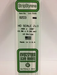 Baguette HO 0.6x0.8x350mm Ref : 8203 - Evergreen Evergreen S1378203 - 1