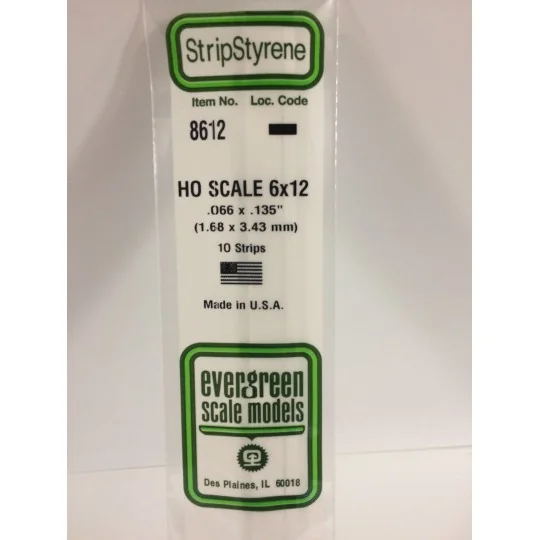 S1378612-HO strip 1.7x3.4x350mm Ref: 8612 - Evergreen