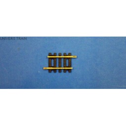 Jouef R 610 Straight rail, 38 mm long, with rail joiners - Jouef - ...