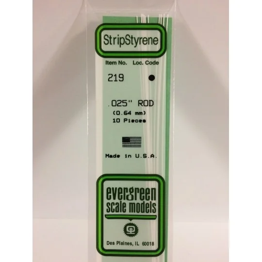 Round 0.64x350mm Ref: 219 - Evergreen S1370219-Round 0.64x350mm Ref: 219 - Evergreen - S1370219
