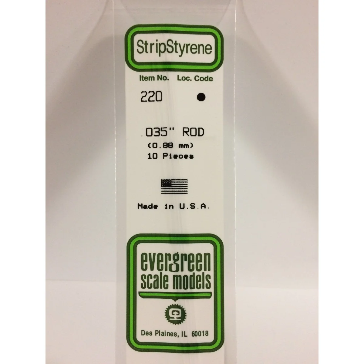 Round 0.88x350mm Ref: 220 - Evergreen Round 0.88x350mm Ref: 220 - Evergreen