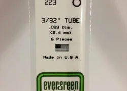 Tube round 2.4x350mm Ref: 223 - Evergreen - S1370223