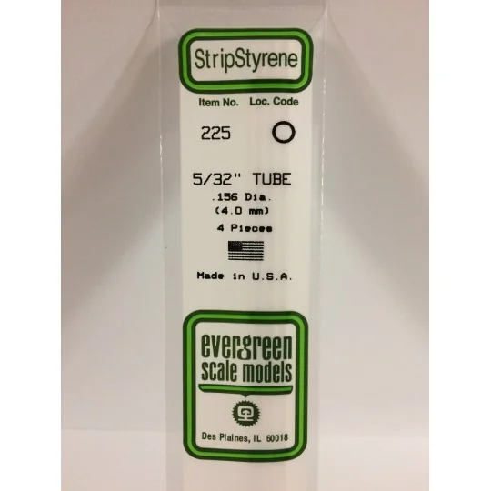 S1370225-Tube rond 4.0x350mm Ref : 225 - Evergreen - S1370225