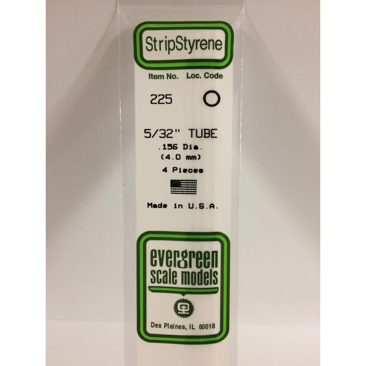 Round tube 4.0x350mm Ref: 225 - Evergreen