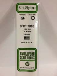 Tube rond 4.8x350mm Ref : 226 - Evergreen Evergreen S1370226 - 1