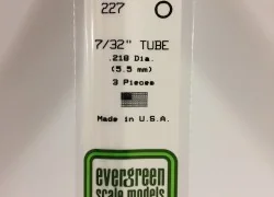 Tube round 5.5x350mm Ref: 227 - Evergreen - S1370227