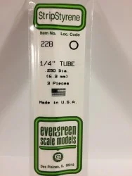Tube rond 6.3x350mm Ref : 228 - Evergreen Evergreen S1370228 - 1