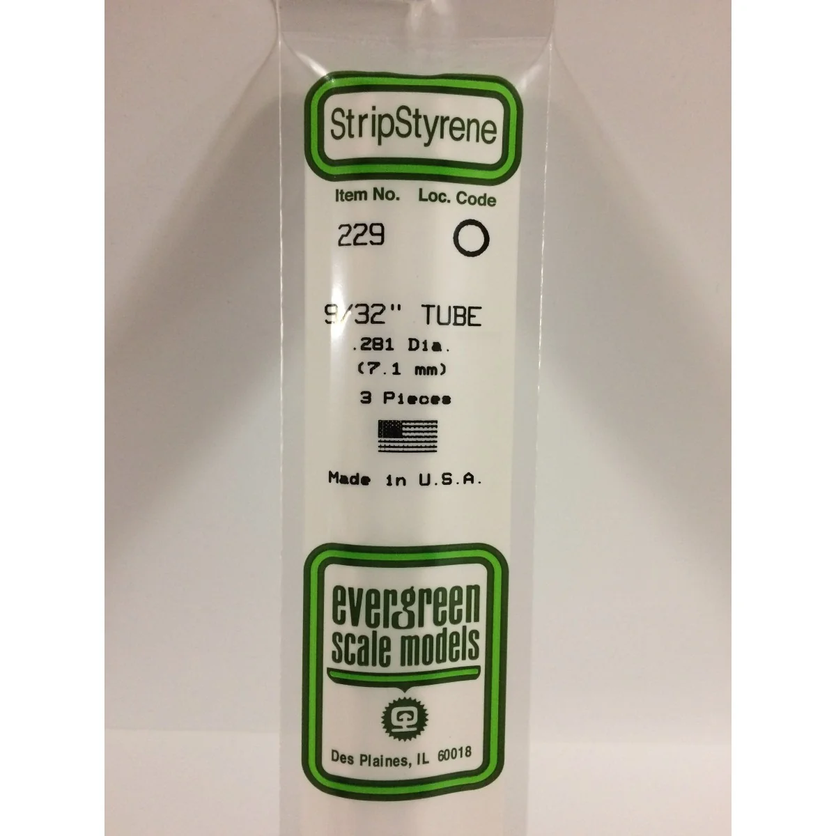 Round tube 7.1x350mm Ref: 229 - Evergreen Round tube 7.1x350mm Ref: 229 - Evergreen