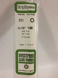 Tube rond 8.3x350mm Ref : 231 - Evergreen Evergreen S1370231 - 1