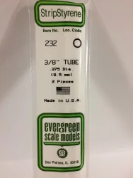 Tube rond 9.5x350mm Ref : 232 - Evergreen Evergreen S1370232 - 1